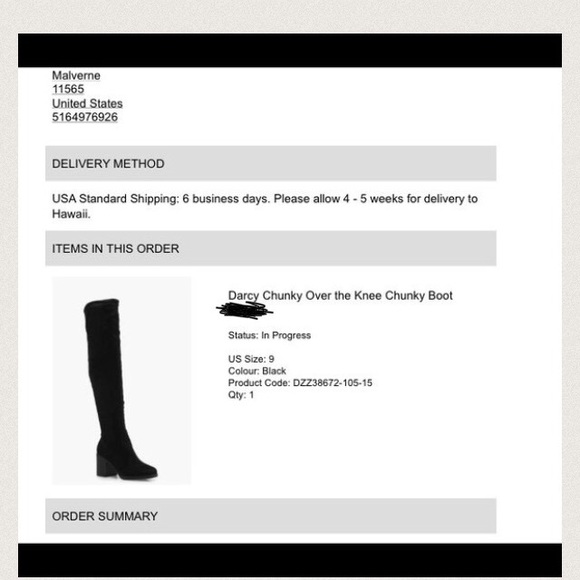 Darcy Chunky Over The Knee Boots 👢 - Picture 5 of 5